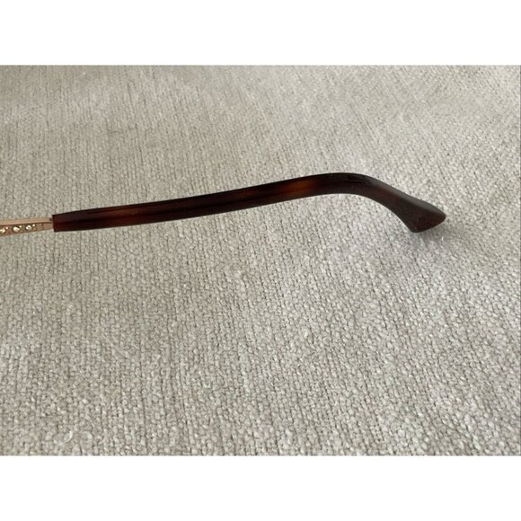 Jimmy Choo Womens Sunglasses Big Gold Rim Rhinestone On Arm W/case Gradient Lens - Picture 6 of 16